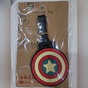 New in Pkg. Captain America shield luggage tag🇺🇲
